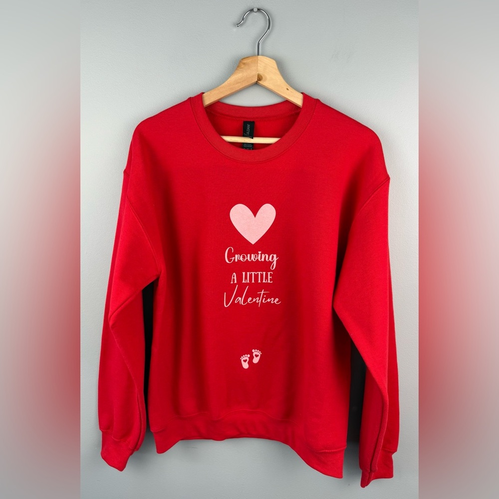 Gildan Red Valentine's Crew Neck Sweater